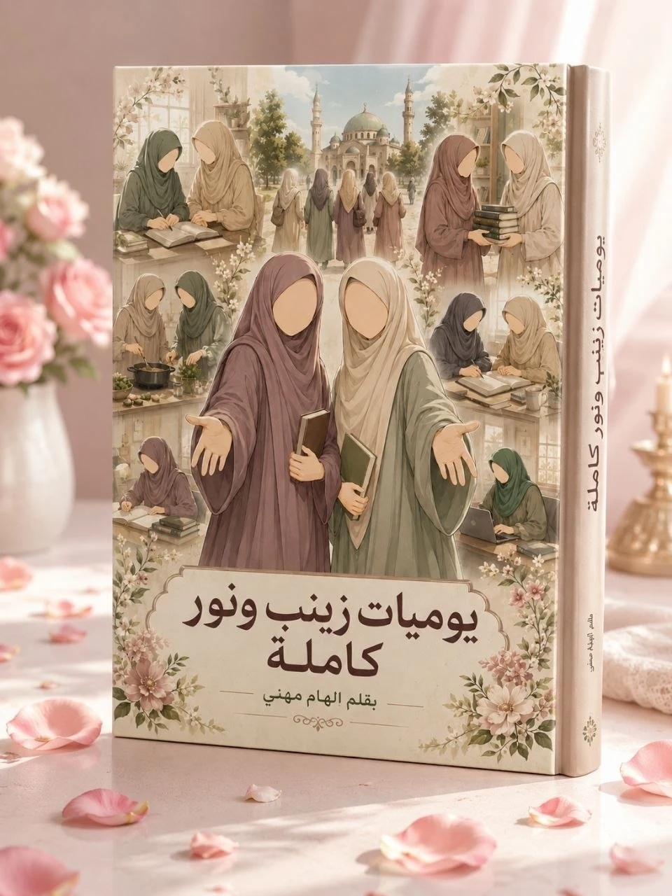 غلاف كتاب يوميَّاتُ زينَبَ ونُور